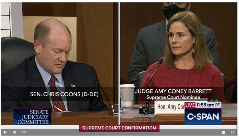 Watch Live Confirmation hearing for Supreme Court nominee Judge Amy Coney Barrett (Day 2)