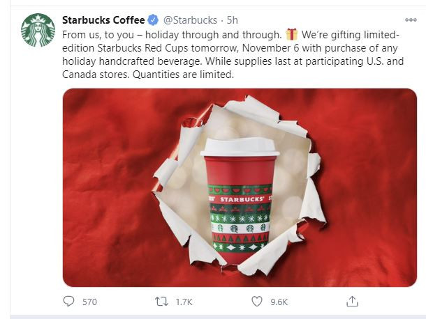 Starbucks Unveils Holiday Drink Menu 2020: Adds Free Cup Giveaway