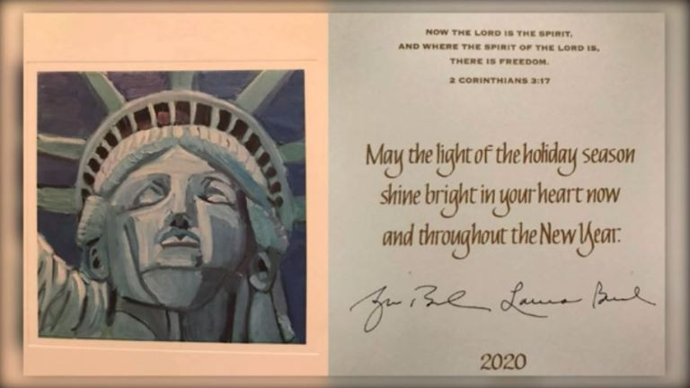 George W. Bush’s Holiday Card Has Pointed Message Filled With Hope For the New Year