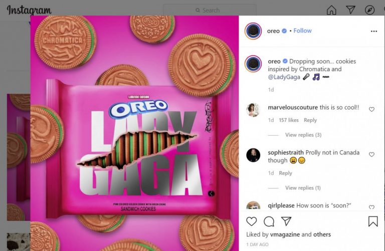 Lady Gaga teams with Oreo to debut new cookie inspired by ‘Chromatica’ album