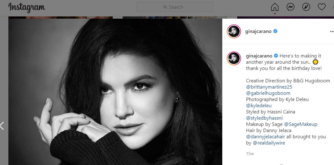 Gina Carano latest tweet against vaccines on social media when nation