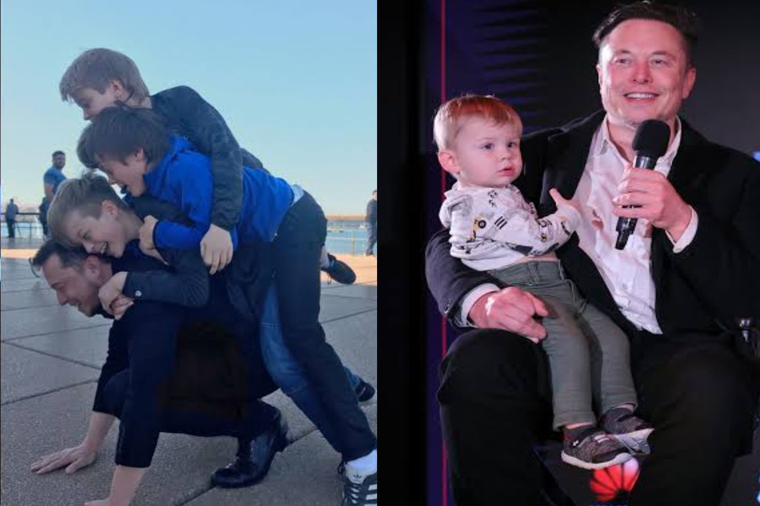Celebrity Elon Musk Shares Throwback Photo with Son X in Matching(02)