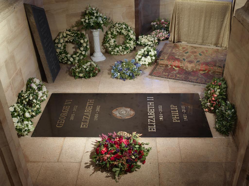 New inscription shows Queen Elizabeth II buried next to husband, Prince Philip and parents
