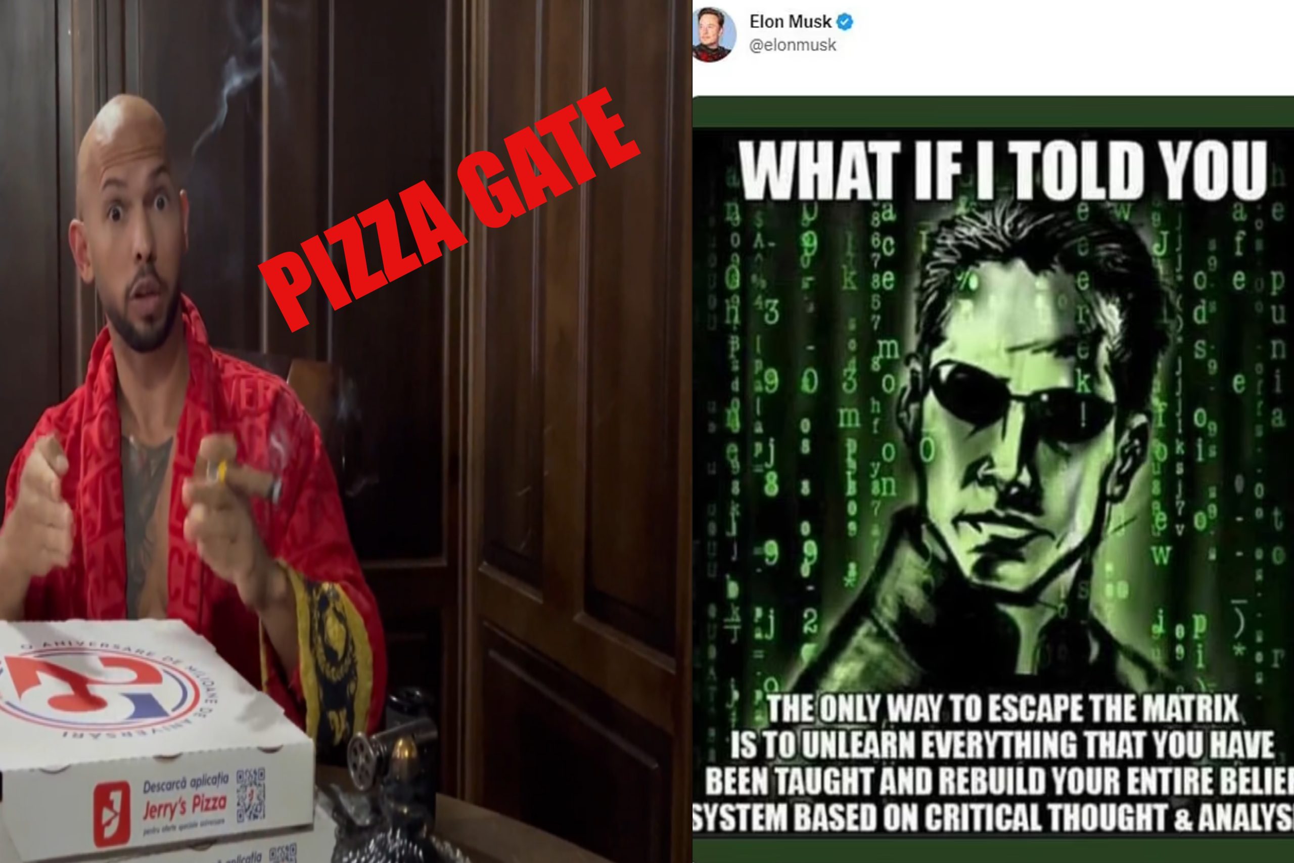 Elon Musk mocks disgraced influencer Andrew Tate and his ‘Matrix’ defense following his arrest for sex trafficking in Romania
