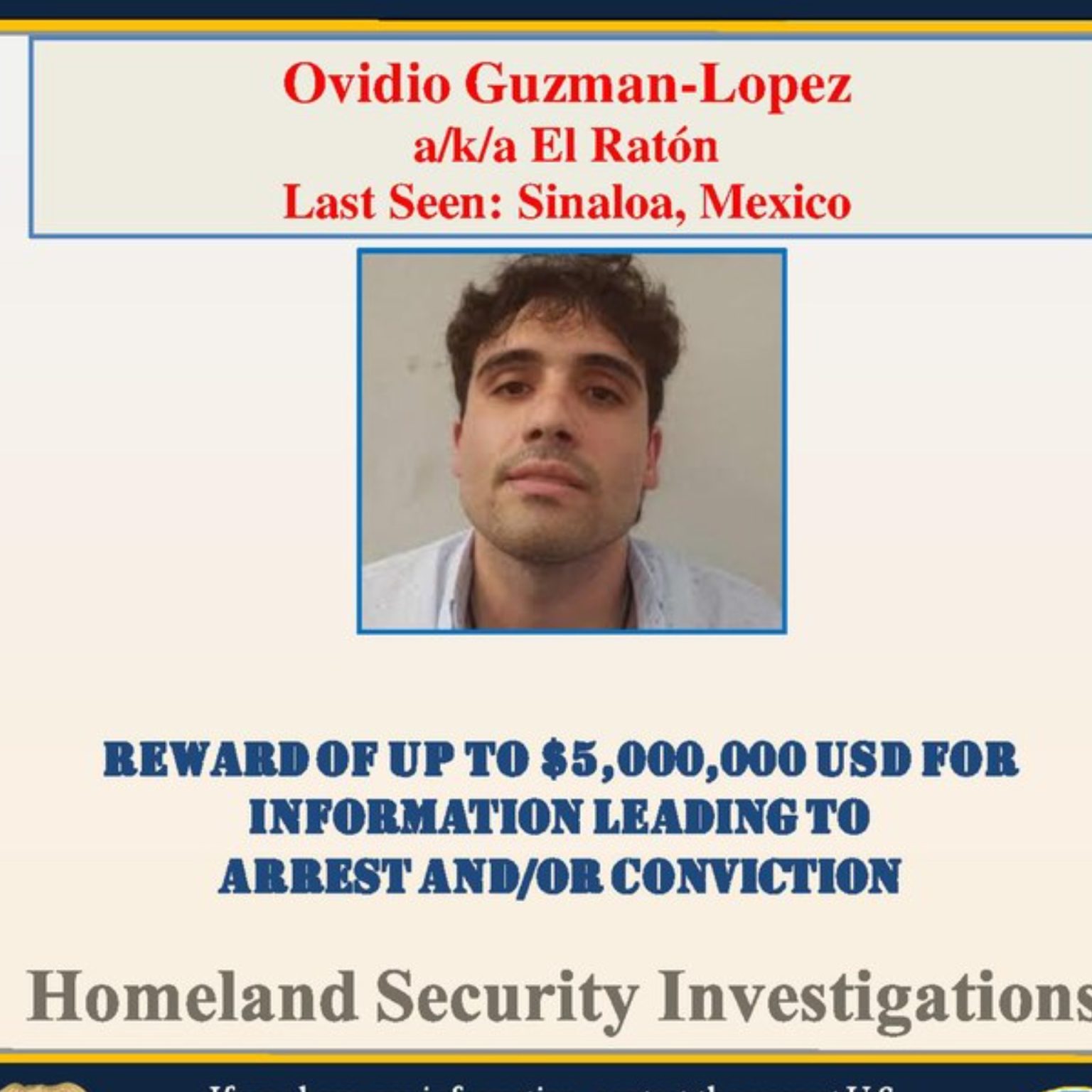 Watch El Chapo’s son Ovidio GuzmanLopez the most notorious drug lord in the world arrested in