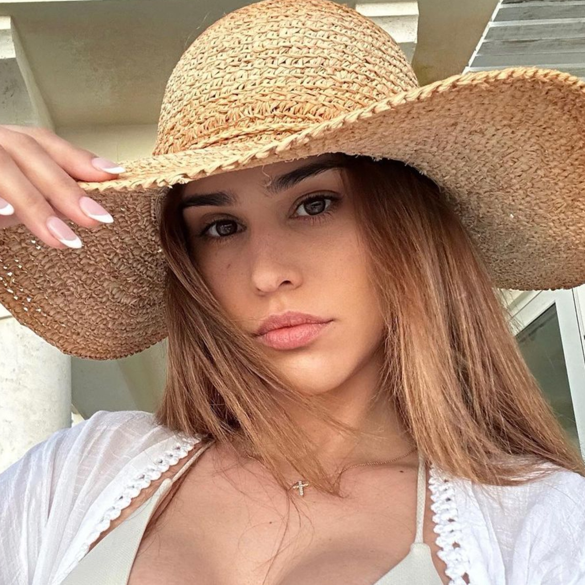 Celebrity Influencer Yanet Garcia Shares Beach Vacation Moments in White Bikini with Fans