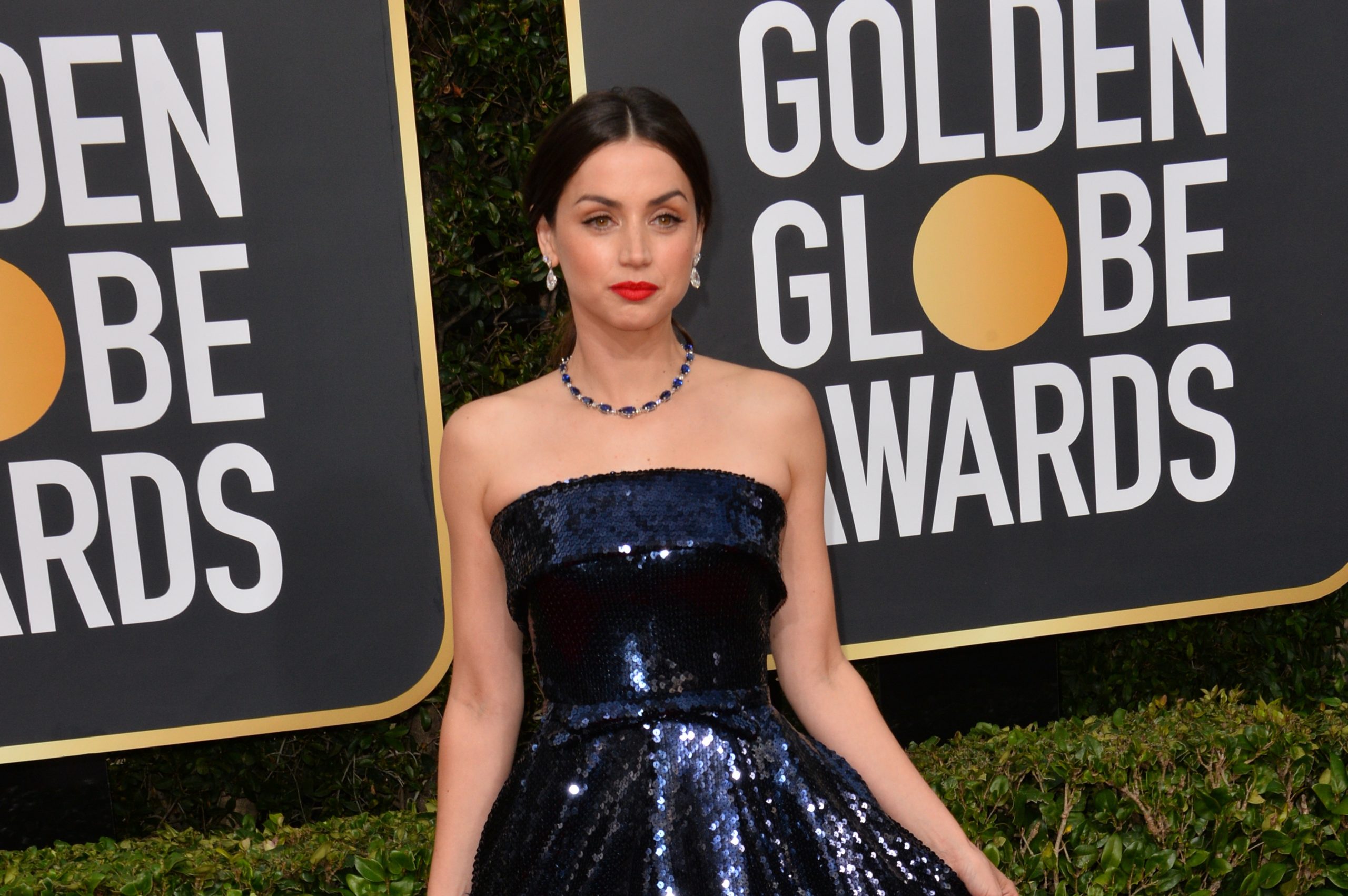 Watch: Celebrity Ana de Armas shines in customized gown and jewelry from Paris design house