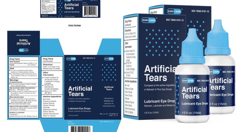 EzriCare eyedrops linked to bacterial infections- Product Recalled