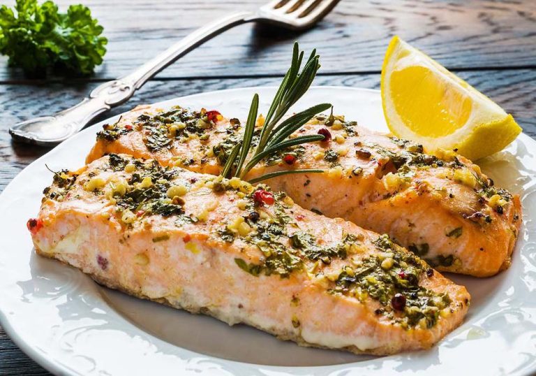 Garlic Herb Butter Baked Salmon Recipe Has Some Surprising Flavors