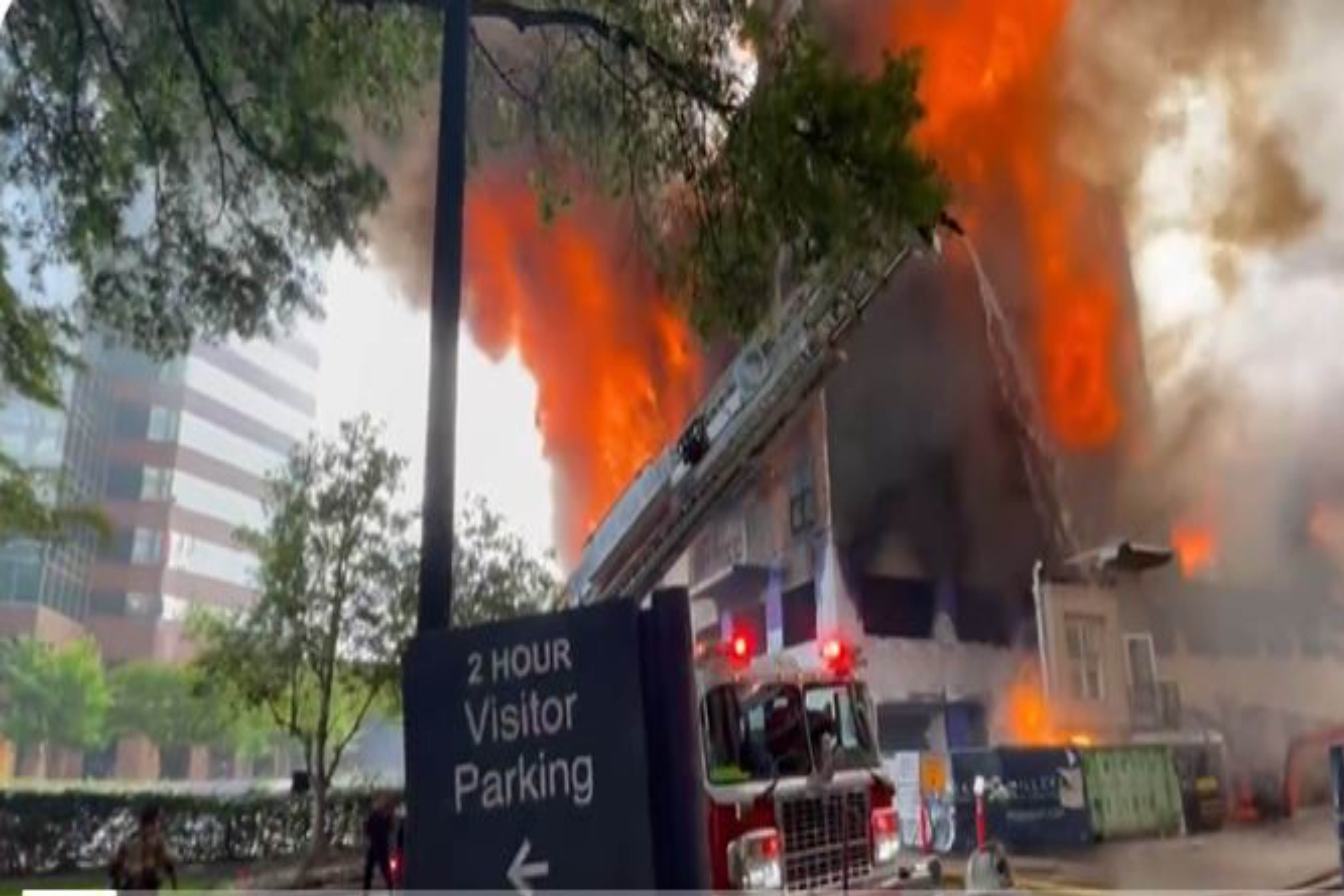 Watch: Catastrophic fire broke out at a construction site in Charlotte’s SouthPark neighborhood.