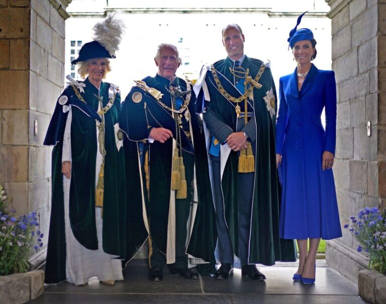 King Charles shares spotlight with Princess William and Kate Middleton and Queen Camilla at Scottish coronation