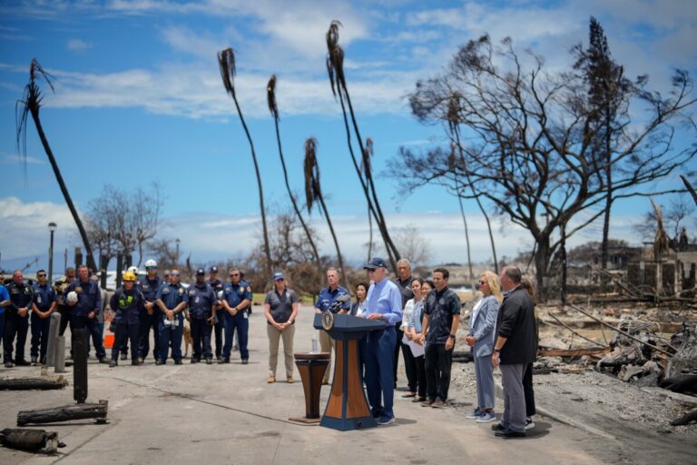 Wildfire Relief is a Priority for President Biden on His Hawaii Trip