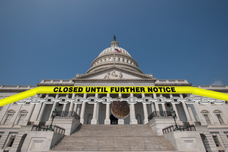 On Sunday, the United States government could enter a period of partial shutdown