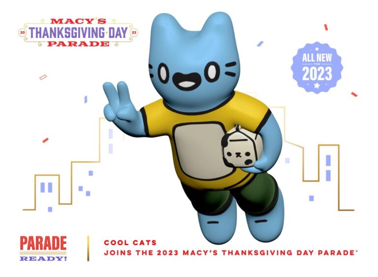 Web 3 company Cool Cats to feature balloons at Macy’s Thanksgiving Day parade