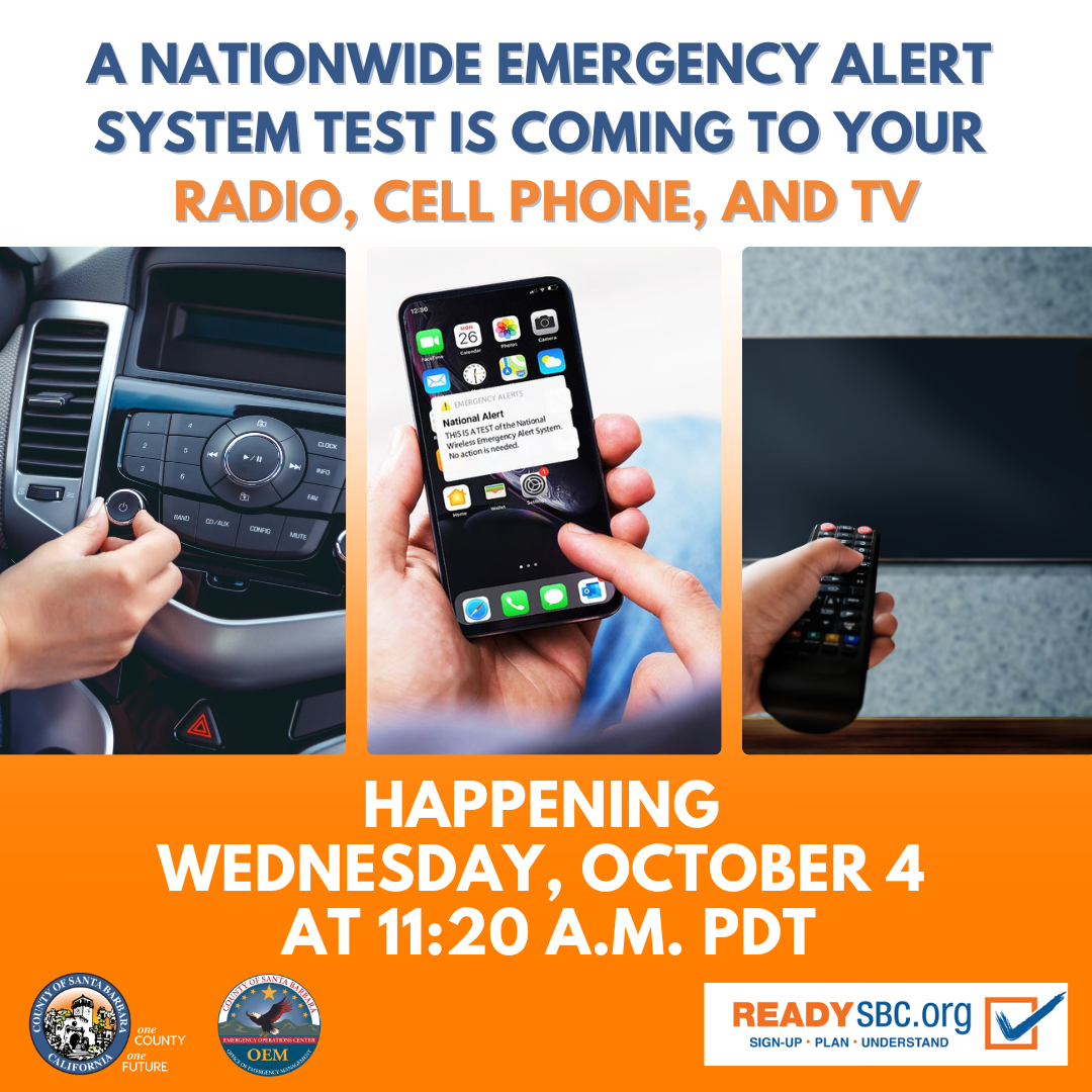 The Federal government plans nationwide emergency alert text test Oct 4