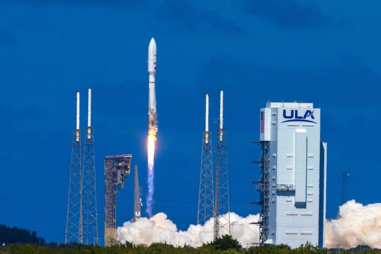 Watch Two Project Kuiper prototype satellites of Amazon lift off from Florida and launch into space