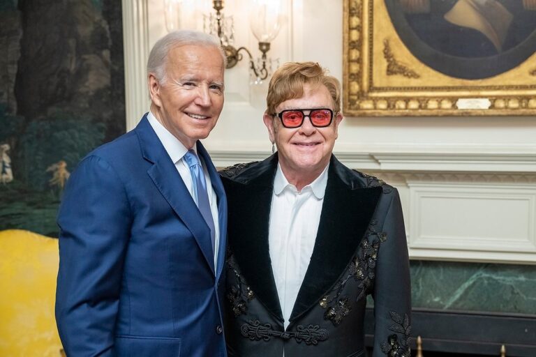 President Joe Biden congratulates celebrity Elton John on receiving newest award, singer joins EGOT
