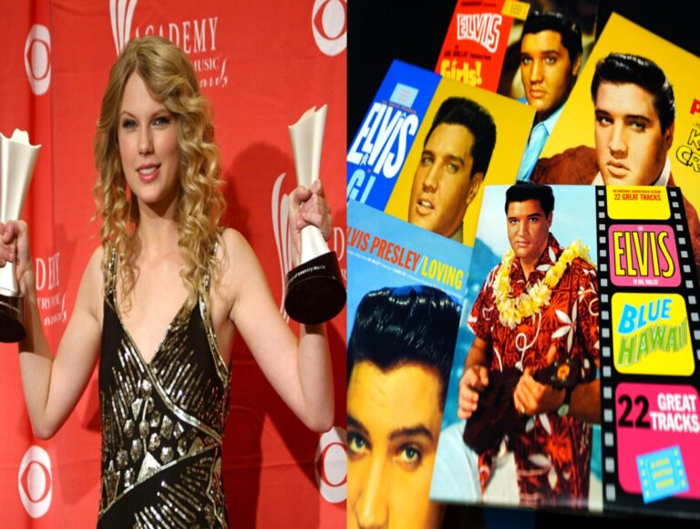 Celebrity Taylor Swift beats celebrity Elvis Presley’s record, web fans are thrilled