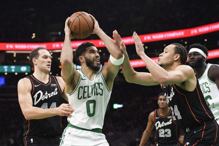 Celtics open six-game trip with visit to Pistons