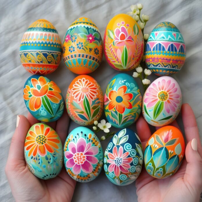 Easter Egg Painting for Hard Boiled Eggs by CWEB.com - CWEB
