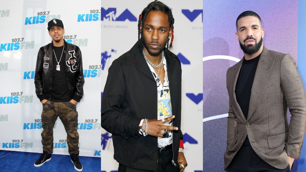 Kendrick Lamar, J Cole, and Drake continue diss track feud