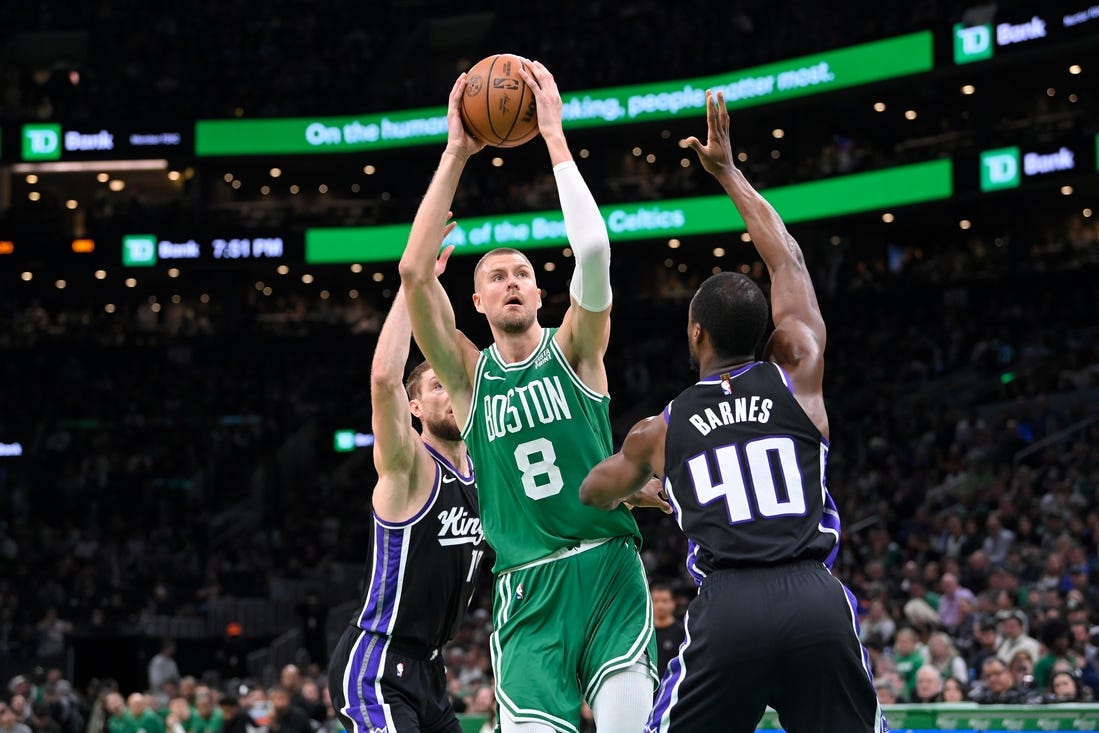 Celtics’ Kristaps Porzingis (calf) focused on playoff return