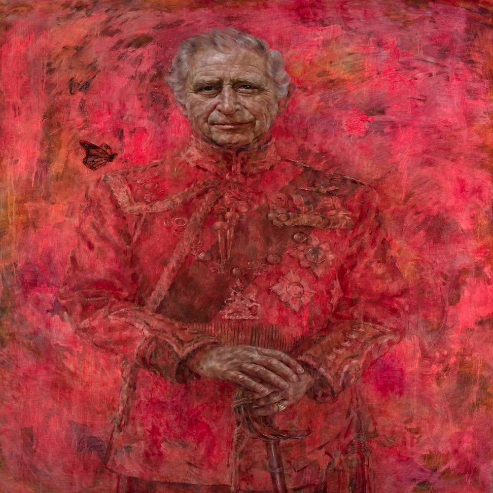 King Charles unveils portrait at Buckingham Palace, web fans love the art CWEB
