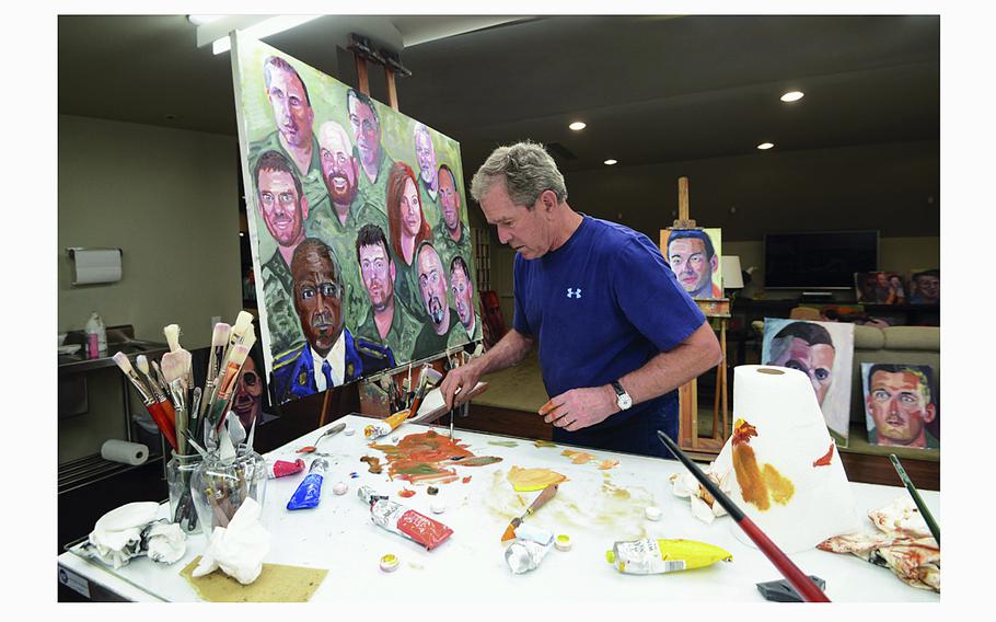 Former President George W Bush veteran paintings to feature at Disney World, web fans rejoice