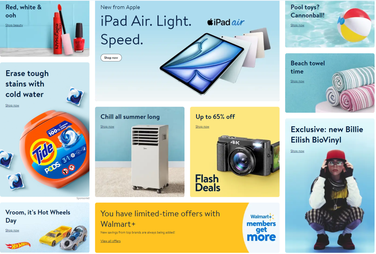 CWEB curates Limited Time Offer Walmart Plus deals on jewelry, razors, electronics, makeup for web fans